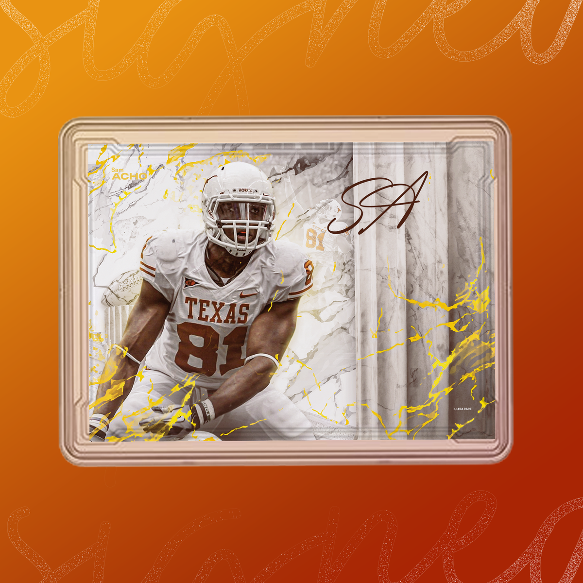 Sam Acho Signed Trading Card (One Time Purchase)